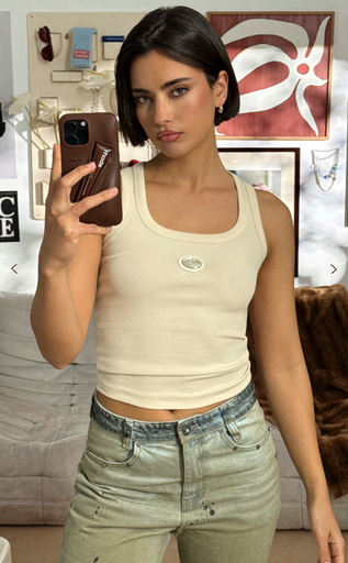 Sophisticated Pleasure Tank Top White